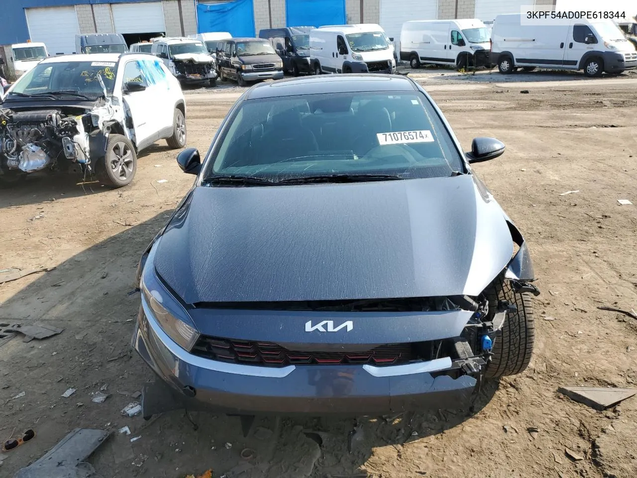 2023 Kia Forte Gt Line VIN: 3KPF54AD0PE618344 Lot: 71076574