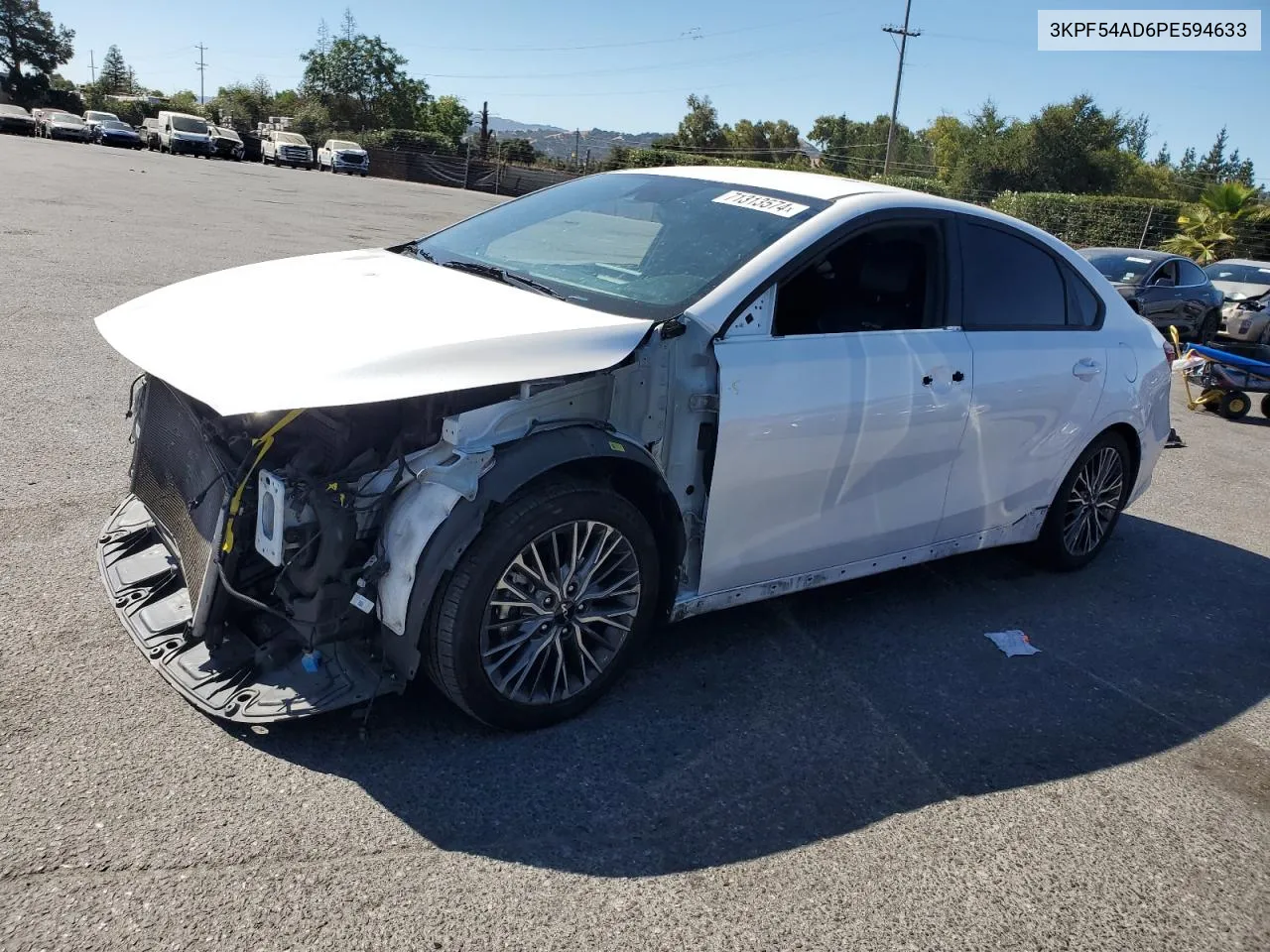 2023 Kia Forte Gt Line VIN: 3KPF54AD6PE594633 Lot: 71313574