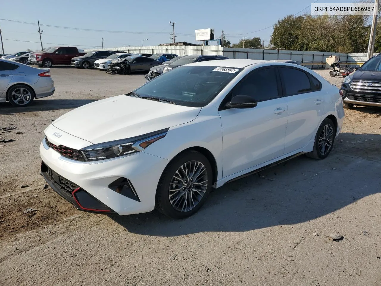 2023 Kia Forte Gt Line VIN: 3KPF54AD8PE686987 Lot: 73883884