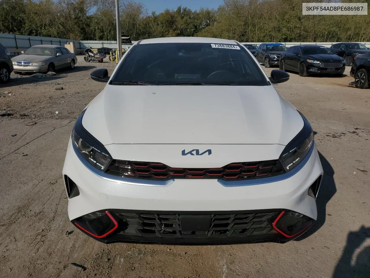 2023 Kia Forte Gt Line VIN: 3KPF54AD8PE686987 Lot: 73883884