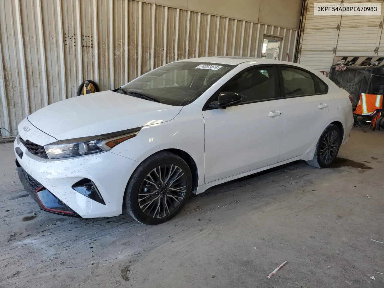 2023 Kia Forte Gt Line VIN: 3KPF54AD8PE670983 Lot: 74387874