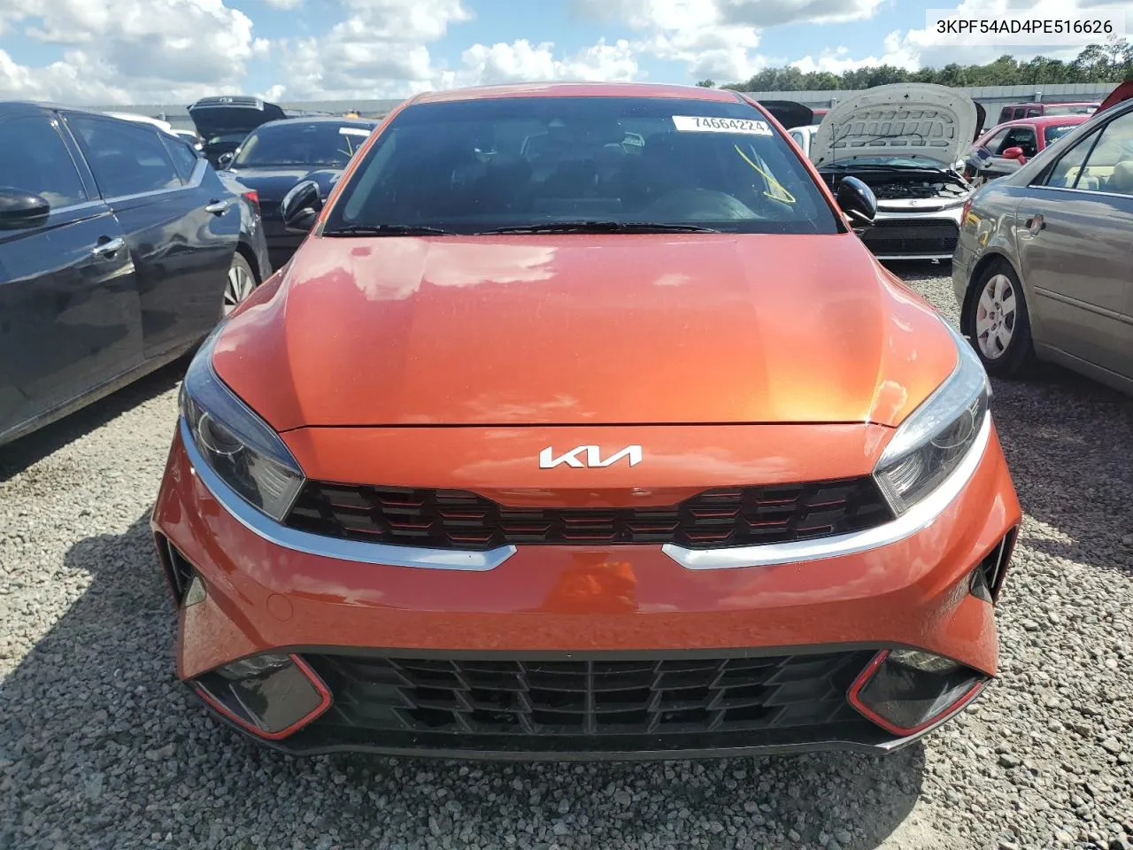 2023 Kia Forte Gt Line VIN: 3KPF54AD4PE516626 Lot: 74664224