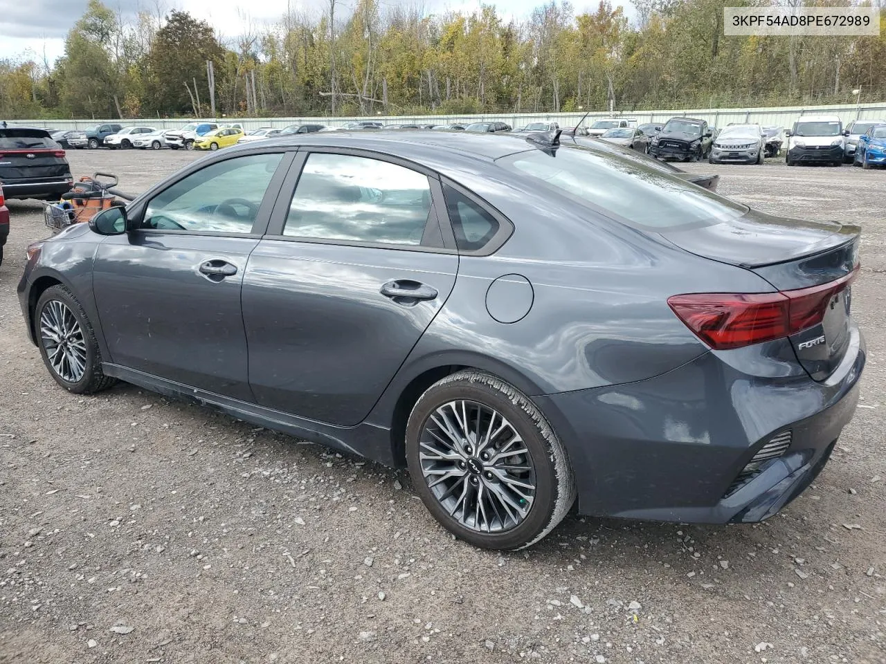 2023 Kia Forte Gt Line VIN: 3KPF54AD8PE672989 Lot: 74710754