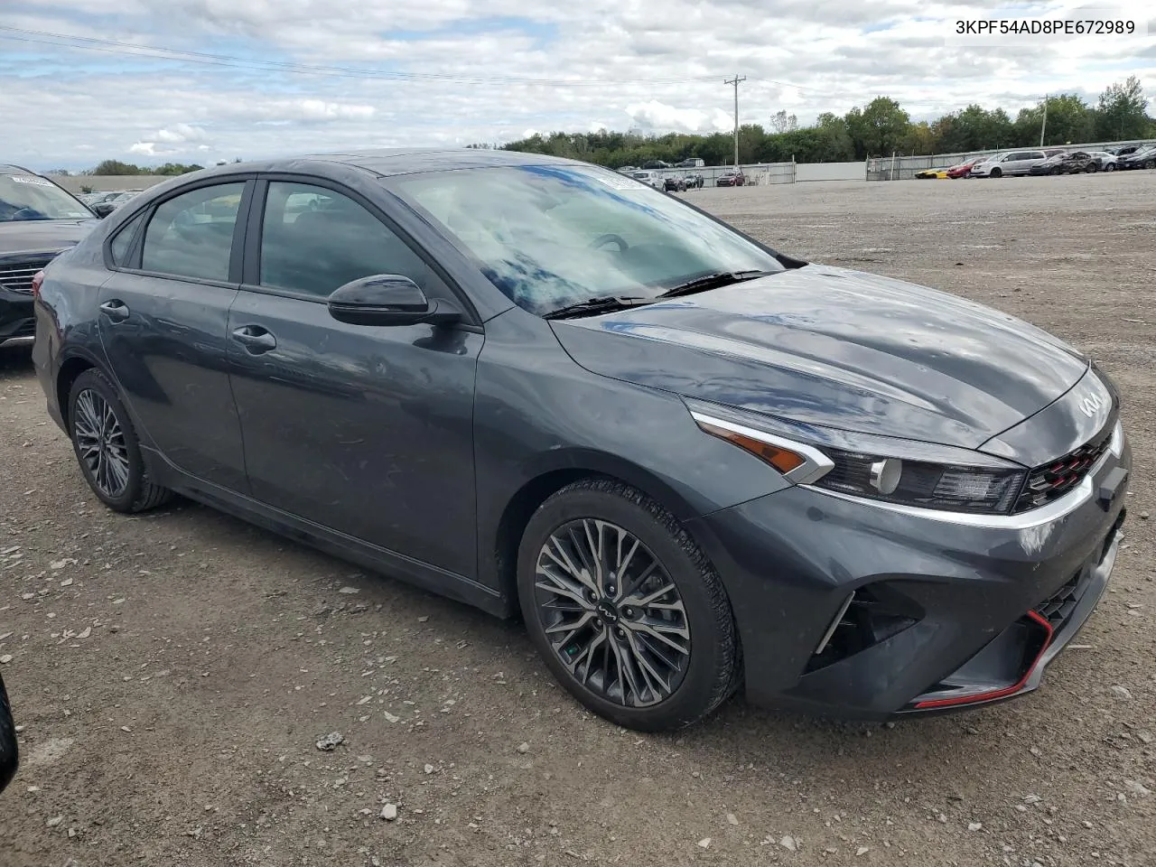 2023 Kia Forte Gt Line VIN: 3KPF54AD8PE672989 Lot: 74710754