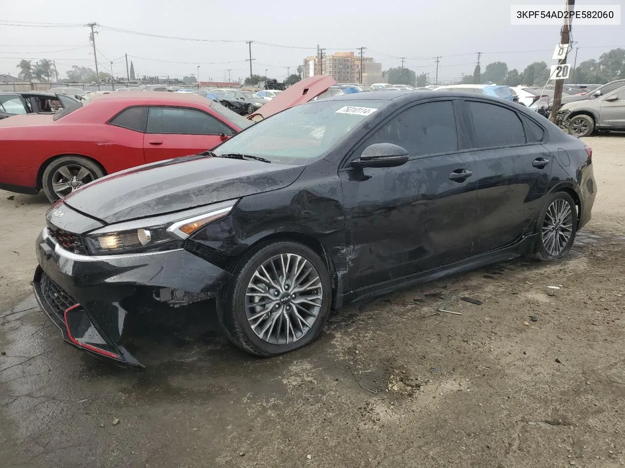 2023 Kia Forte Gt Line VIN: 3KPF54AD2PE582060 Lot: 75310114