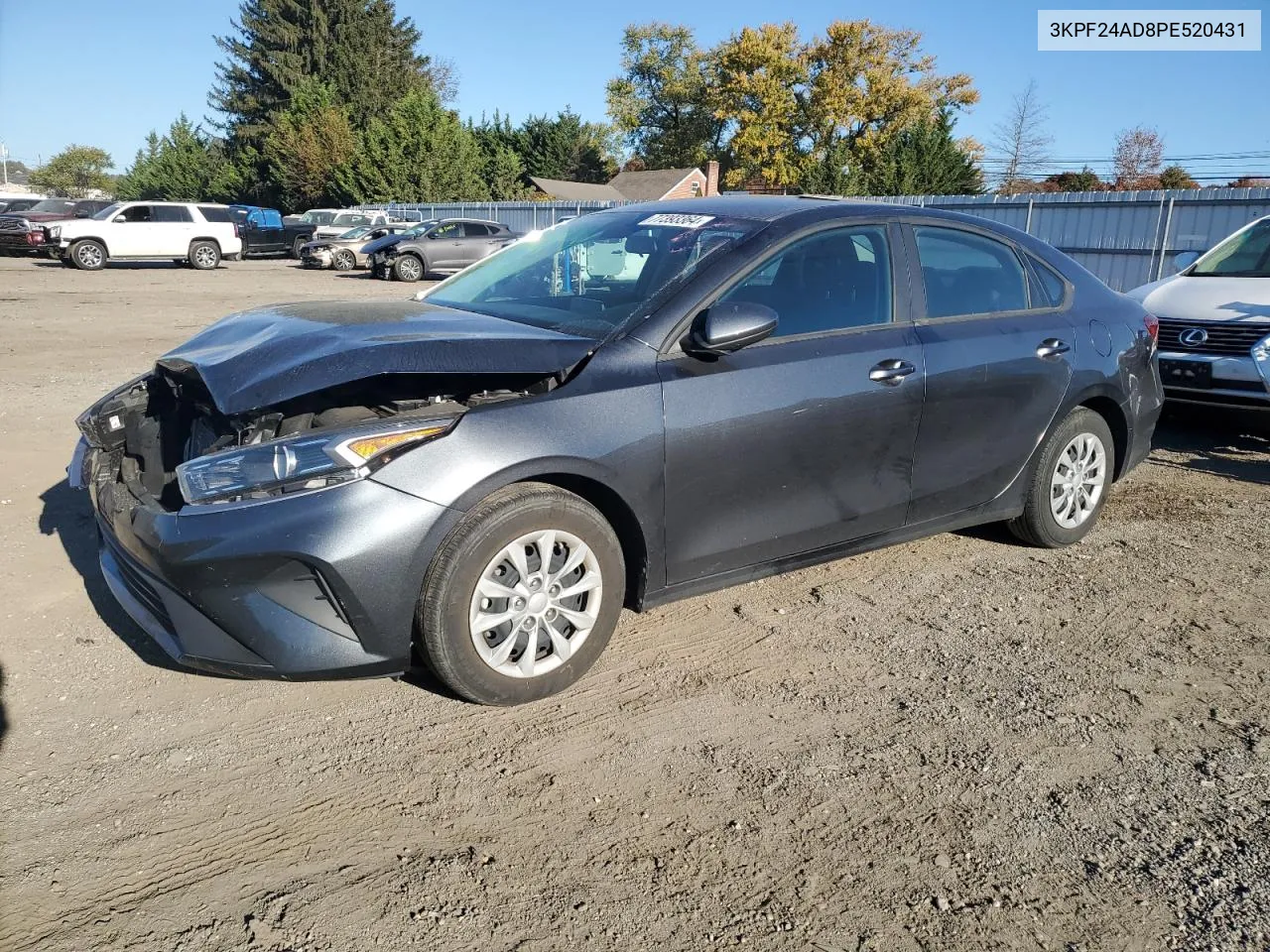 2023 Kia Forte Lx VIN: 3KPF24AD8PE520431 Lot: 77393364