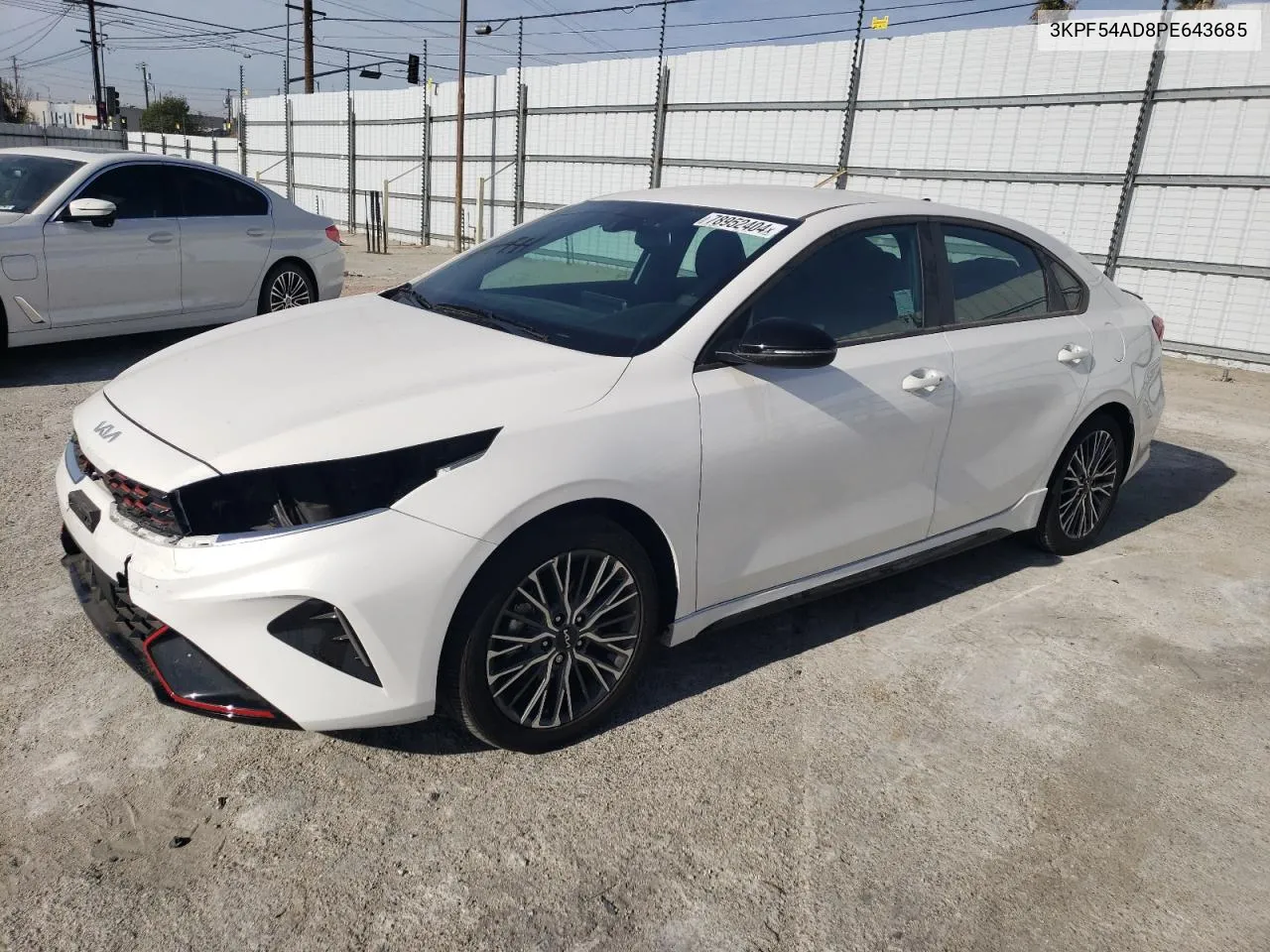 2023 Kia Forte Gt Line VIN: 3KPF54AD8PE643685 Lot: 78952404