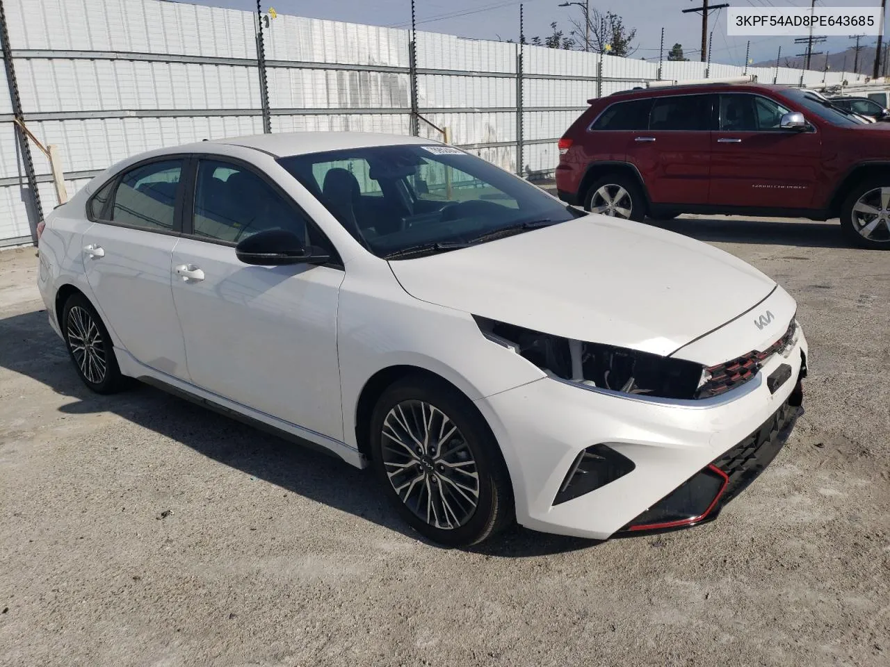 2023 Kia Forte Gt Line VIN: 3KPF54AD8PE643685 Lot: 78952404