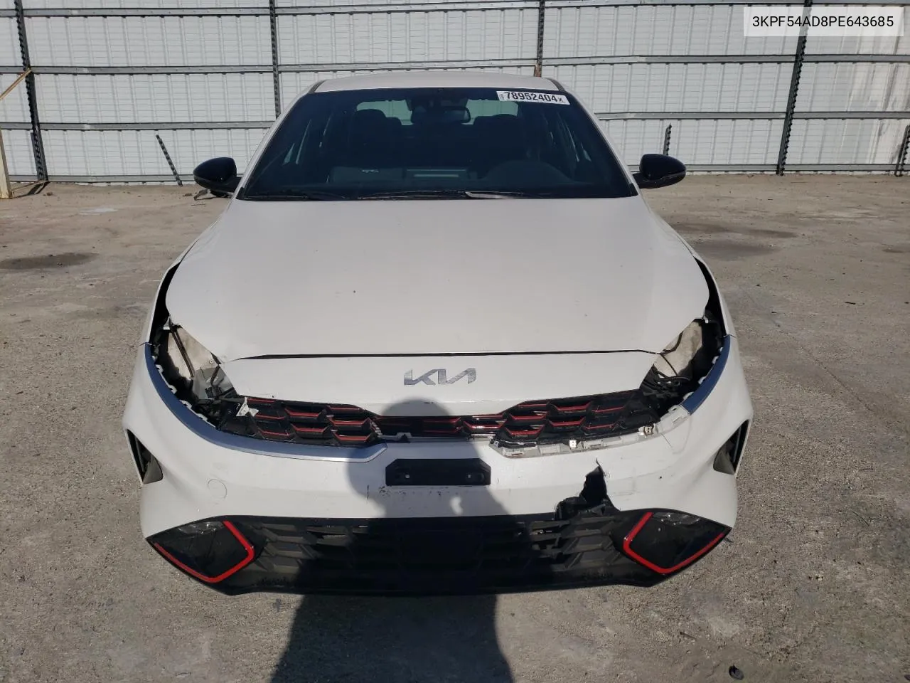 2023 Kia Forte Gt Line VIN: 3KPF54AD8PE643685 Lot: 78952404