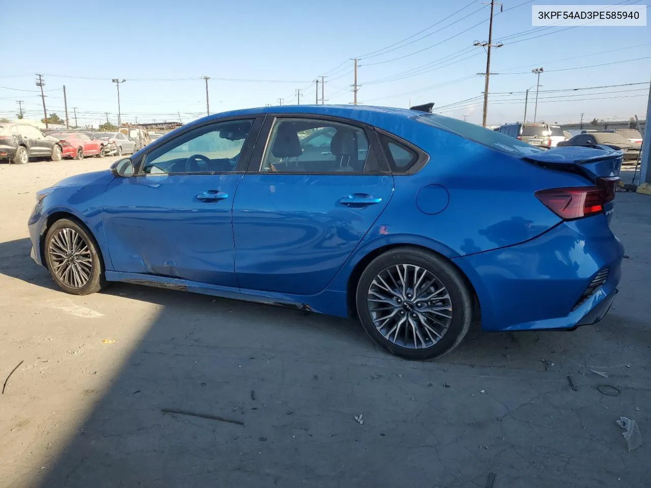 2023 Kia Forte Gt Line VIN: 3KPF54AD3PE585940 Lot: 80062814