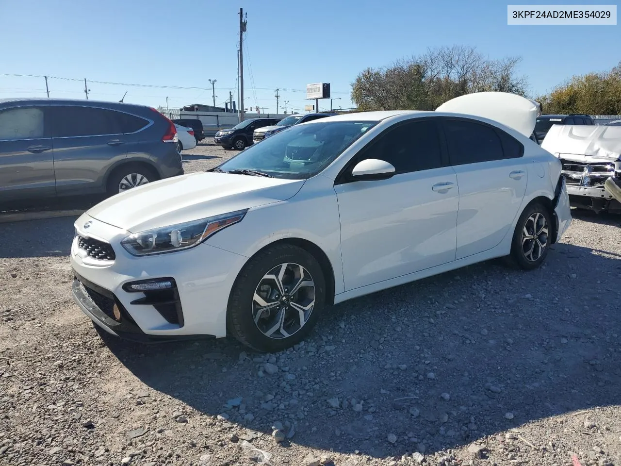 2023 Kia Forte Fe VIN: 3KPF24AD2ME354029 Lot: 80337154