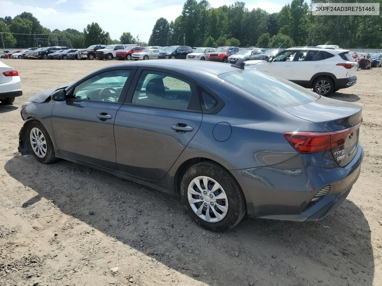 2024 Kia Forte Lx VIN: 3KPF24AD3RE751465 Lot: 67004224