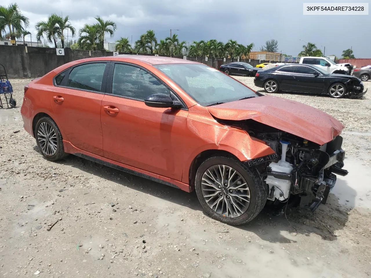 2024 Kia Forte Gt Line VIN: 3KPF54AD4RE734228 Lot: 68009254