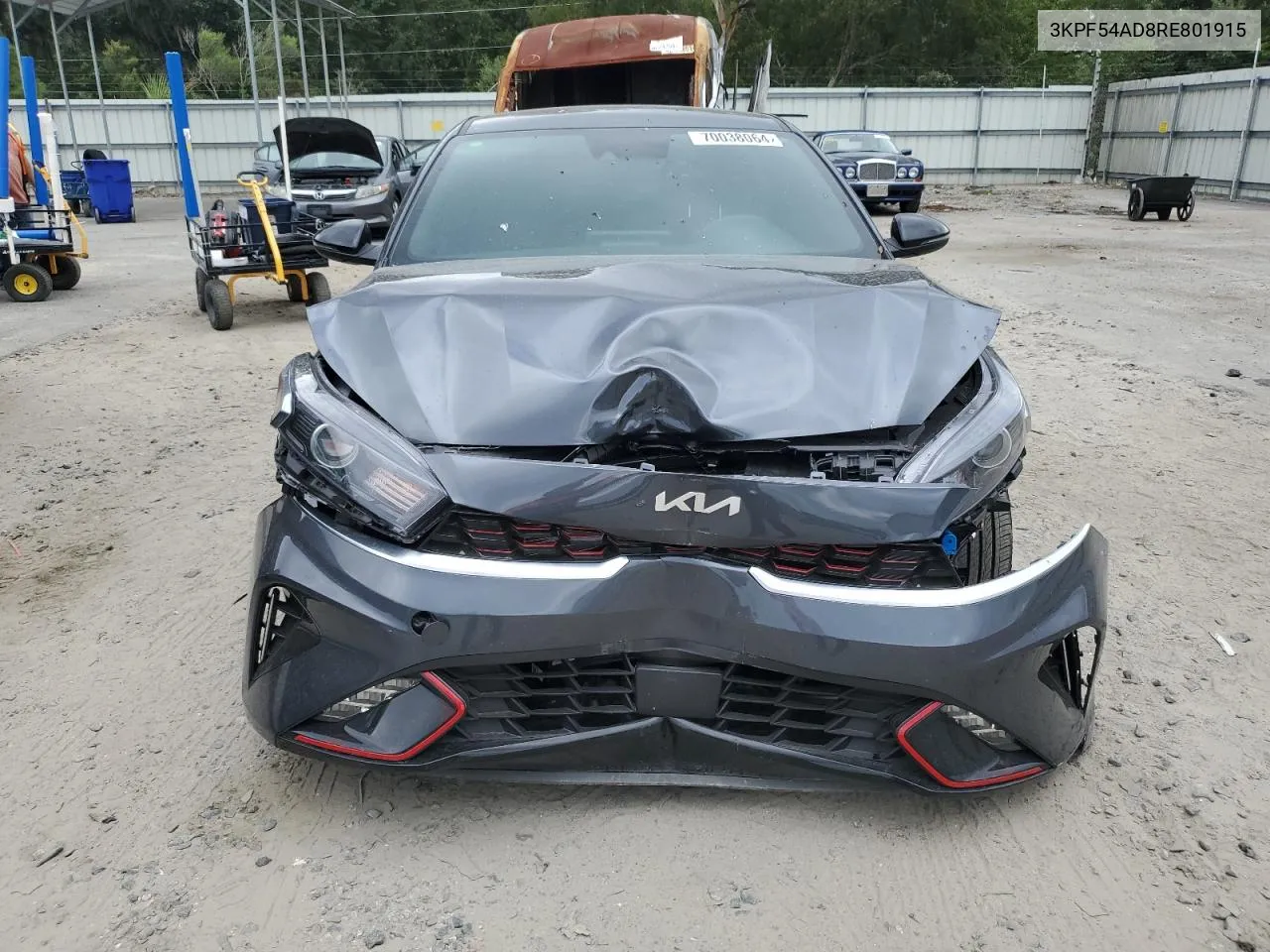 2024 Kia Forte Gt Line VIN: 3KPF54AD8RE801915 Lot: 70038064