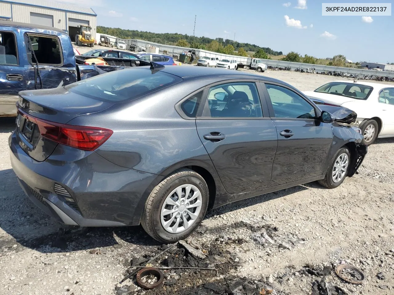 2024 Kia Forte Lx VIN: 3KPF24AD2RE822137 Lot: 70640024