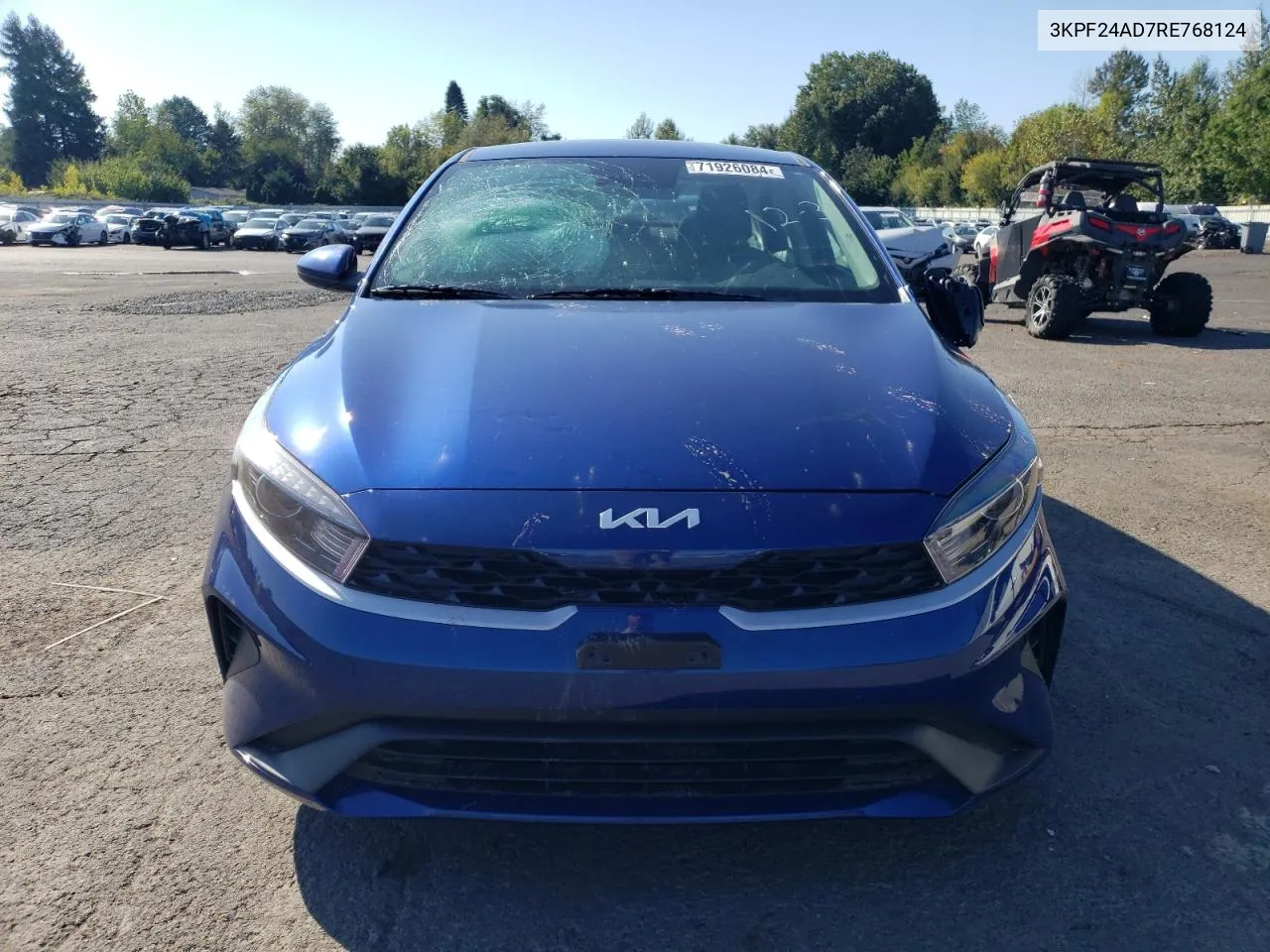 2024 Kia Forte Lx VIN: 3KPF24AD7RE768124 Lot: 71926084