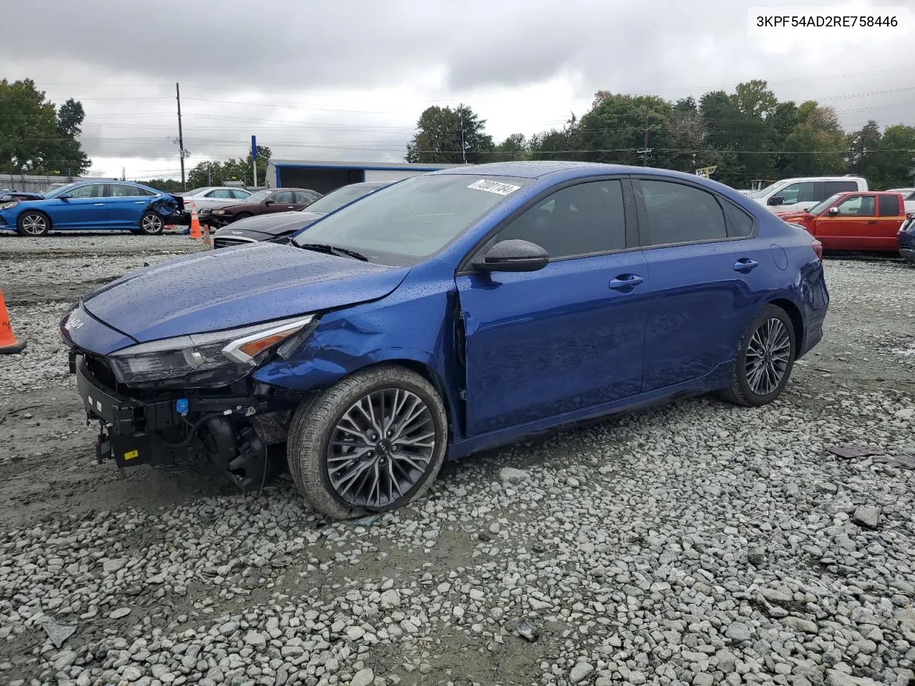 2024 Kia Forte Gt Line VIN: 3KPF54AD2RE758446 Lot: 72001184