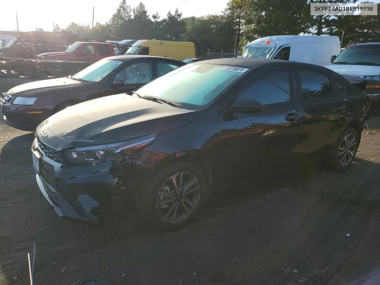 2024 Kia Forte Lx VIN: 3KPF24AD1RE819598 Lot: 72076824