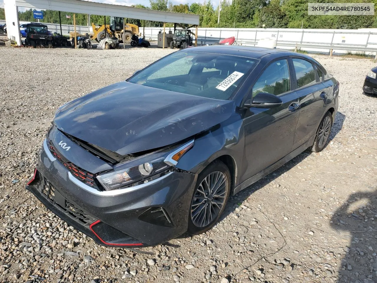 2024 Kia Forte Gt Line VIN: 3KPF54AD4RE780545 Lot: 72856874