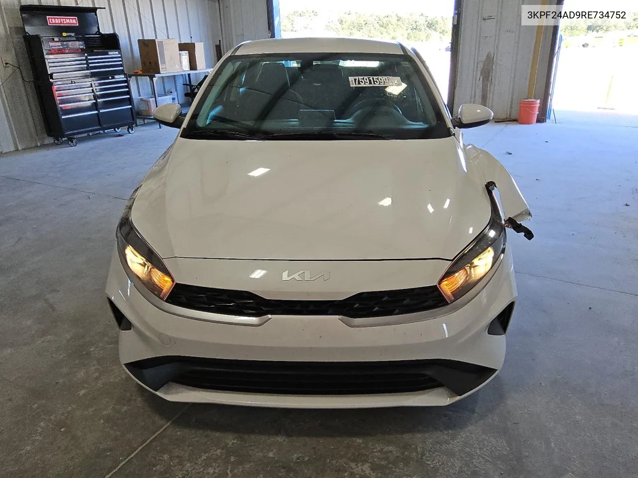 2024 Kia Forte Lx VIN: 3KPF24AD9RE734752 Lot: 75915994