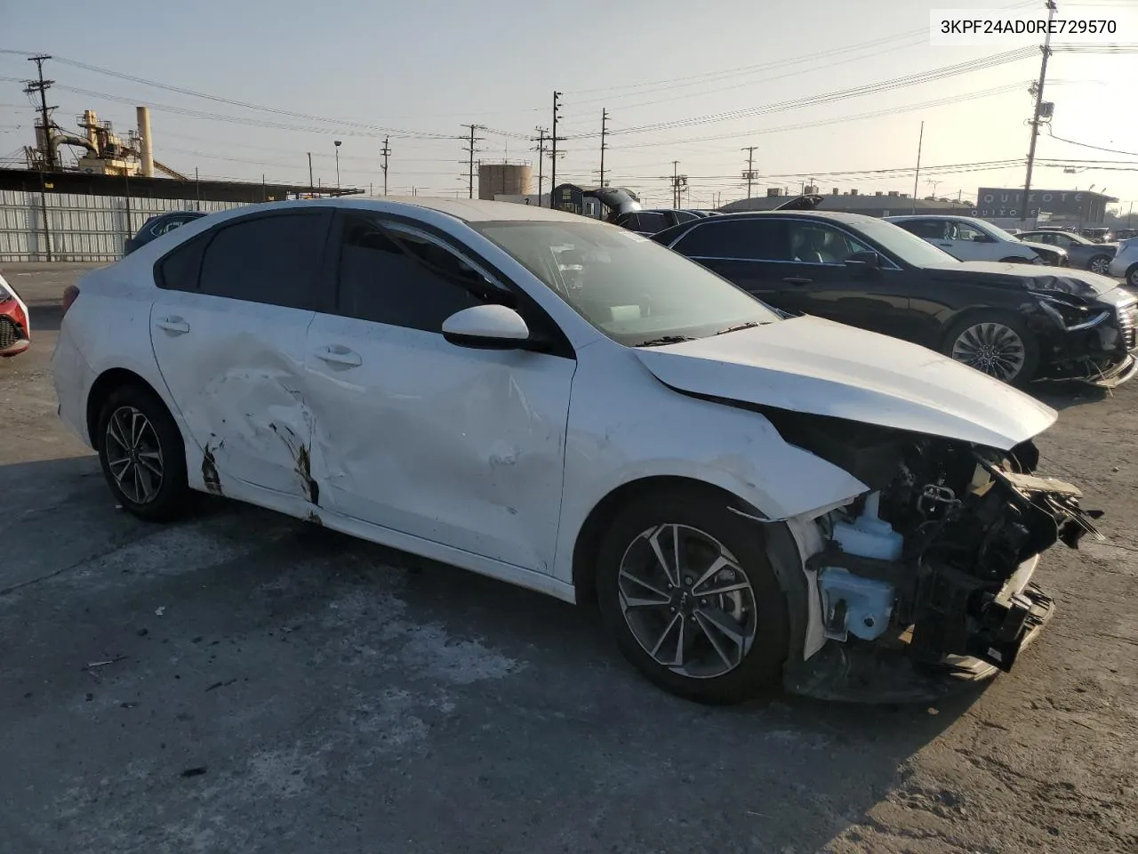 2024 Kia Forte Lx VIN: 3KPF24AD0RE729570 Lot: 76329034