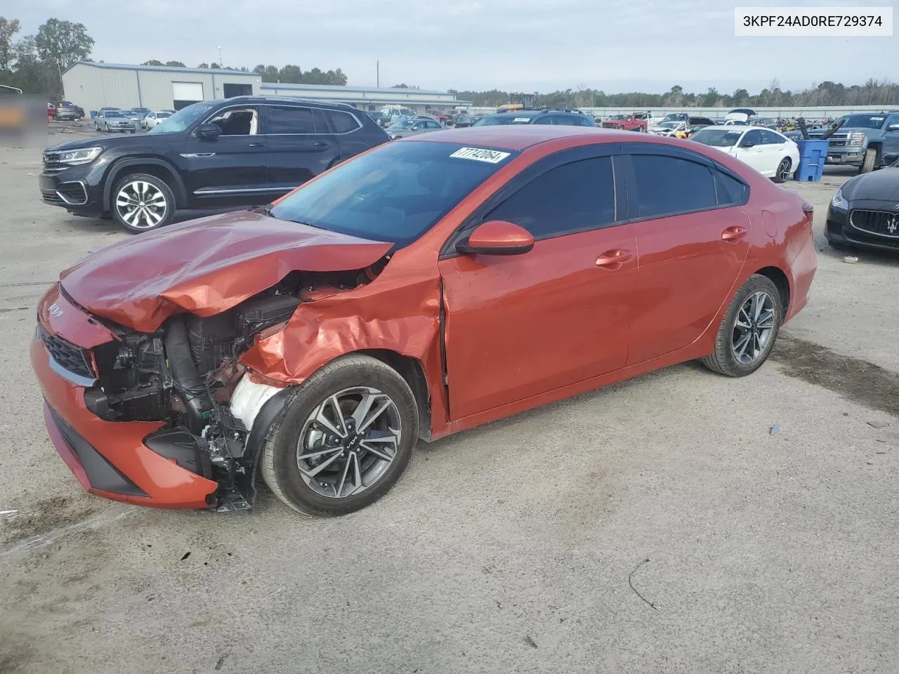 2024 Kia Forte Lx VIN: 3KPF24AD0RE729374 Lot: 77742064