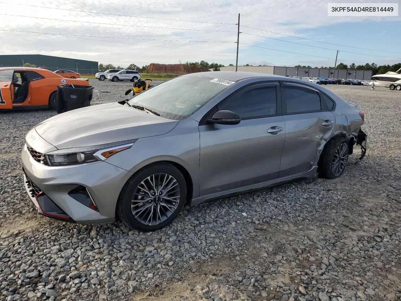 2024 Kia Forte Gt Line VIN: 3KPF54AD4RE814449 Lot: 79989194