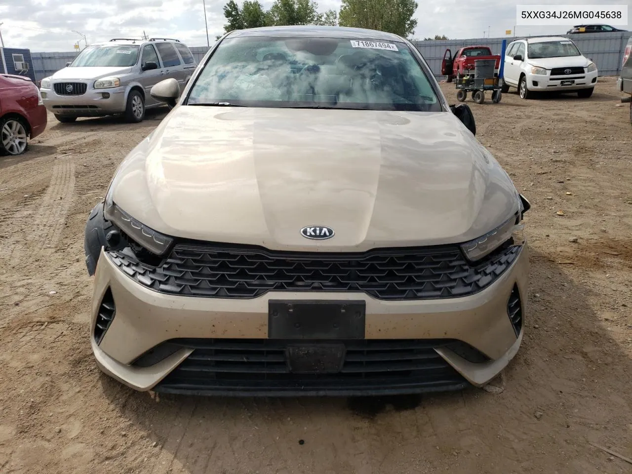 2021 Kia K5 Ex VIN: 5XXG34J26MG045638 Lot: 71867494