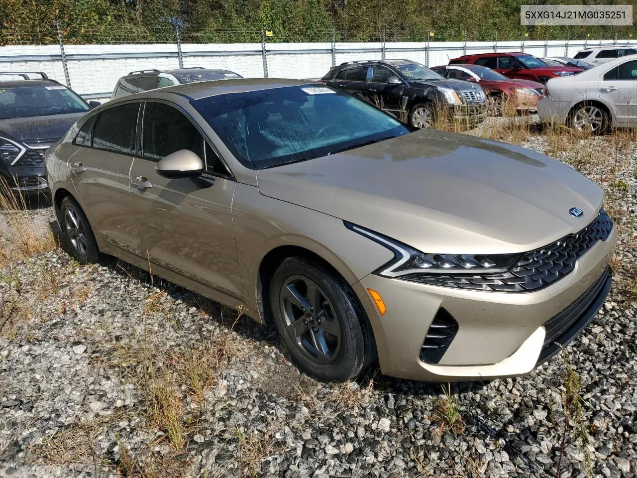 2021 Kia K5 Lxs VIN: 5XXG14J21MG035251 Lot: 73953014