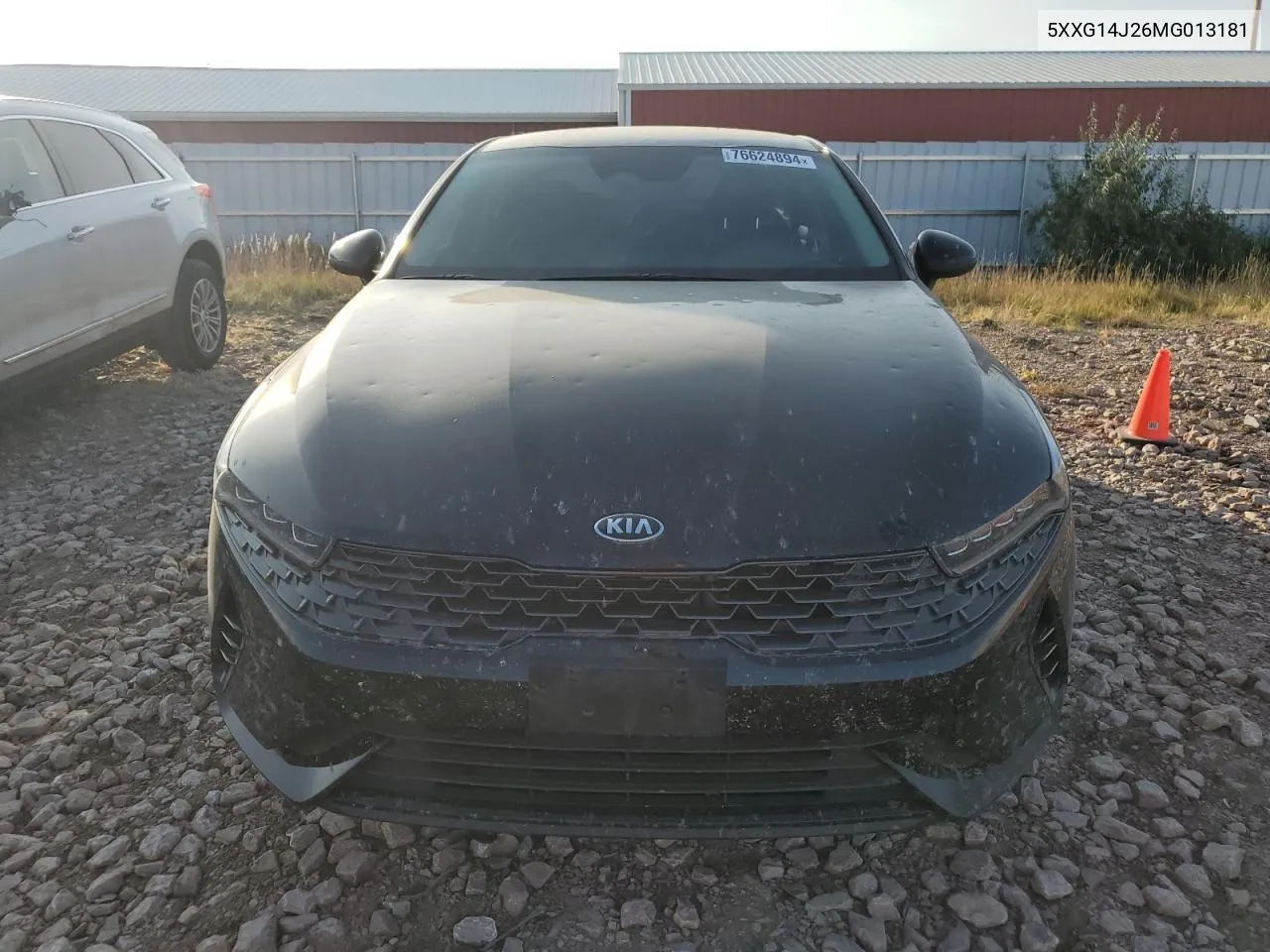 2021 Kia K5 Lxs VIN: 5XXG14J26MG013181 Lot: 76624894