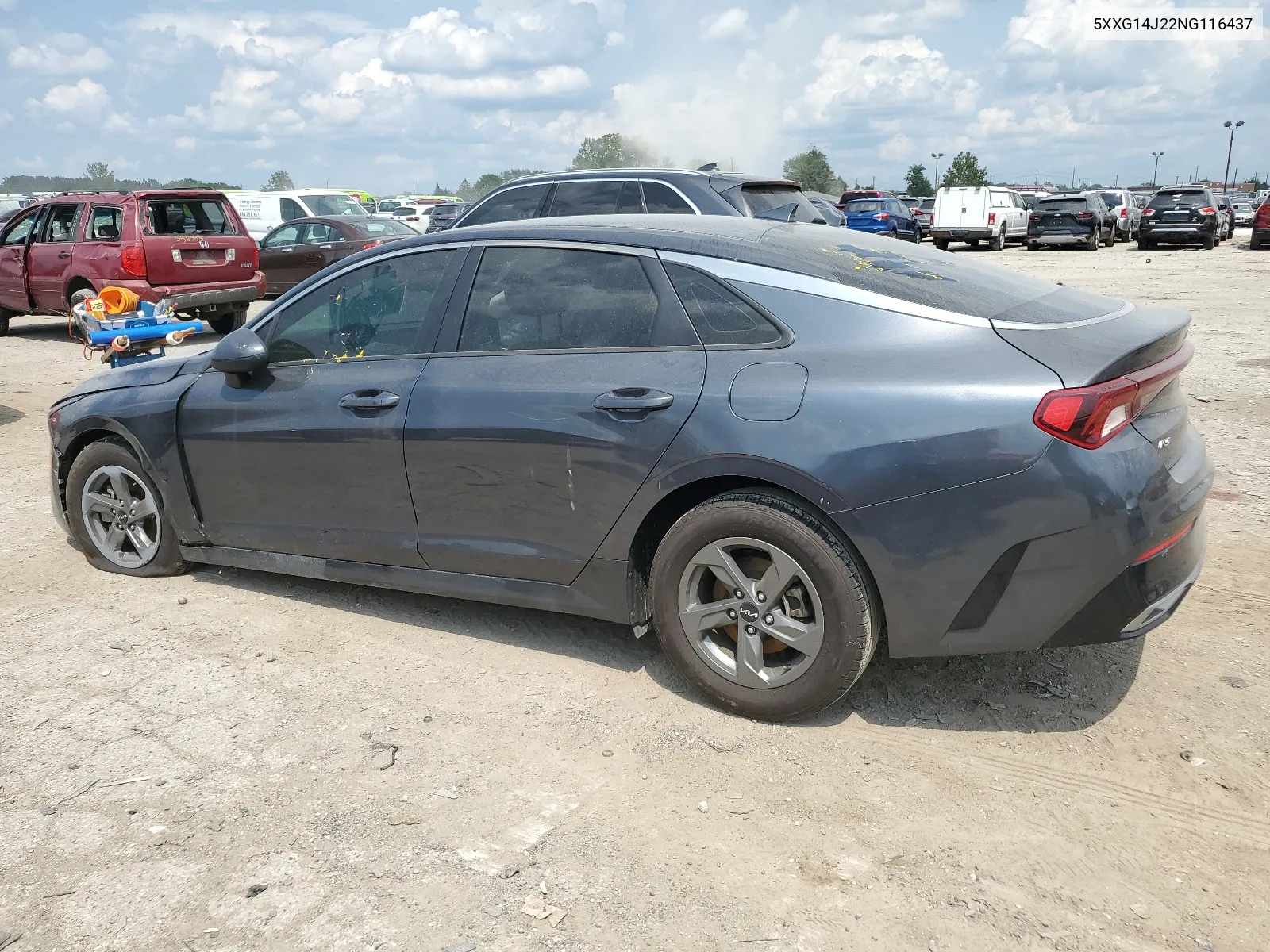 2022 Kia K5 Lxs VIN: 5XXG14J22NG116437 Lot: 64124294