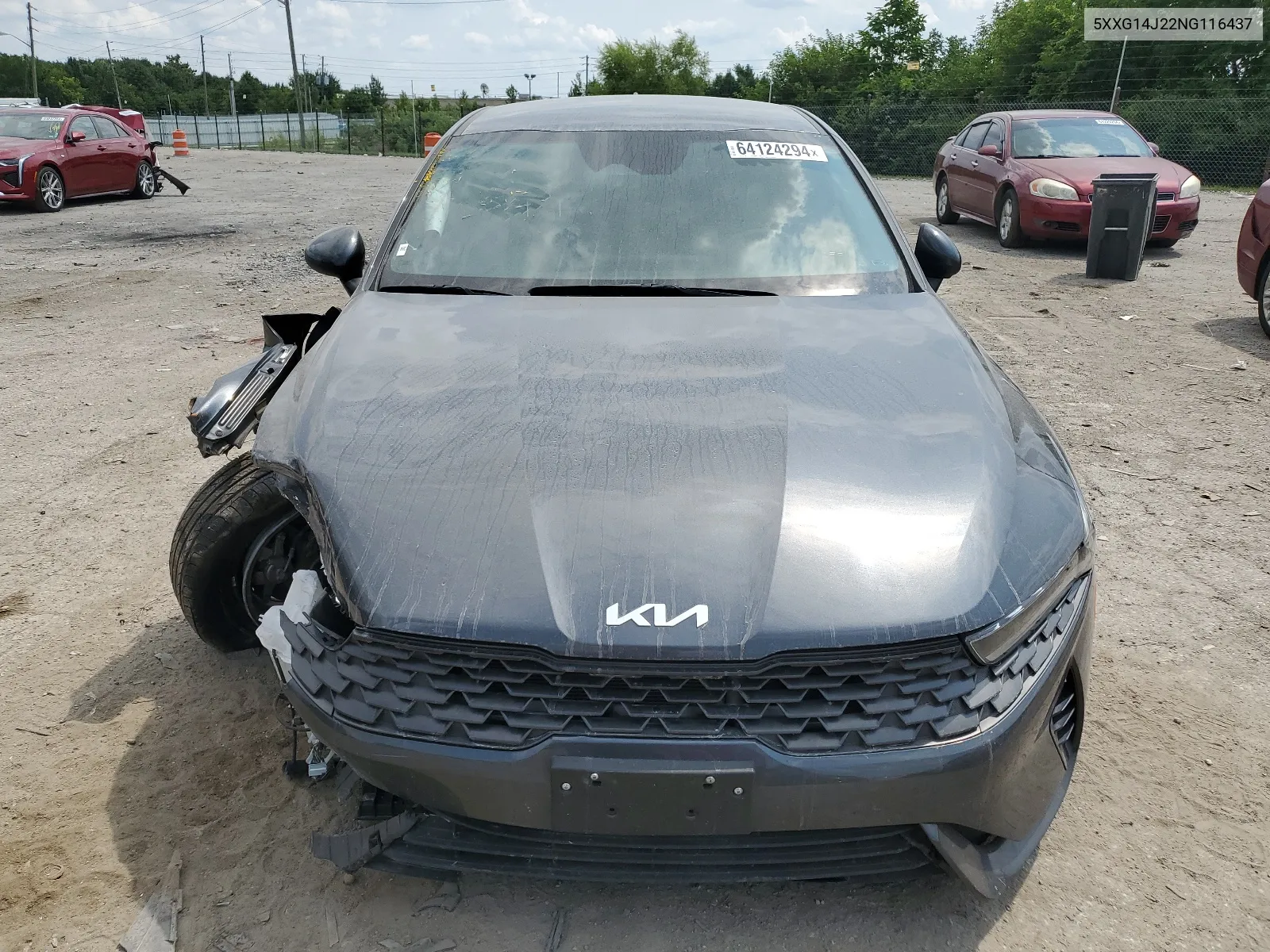 2022 Kia K5 Lxs VIN: 5XXG14J22NG116437 Lot: 64124294