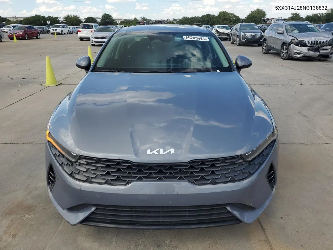 2022 Kia K5 Lxs VIN: 5XXG14J28NG138832 Lot: 69248094