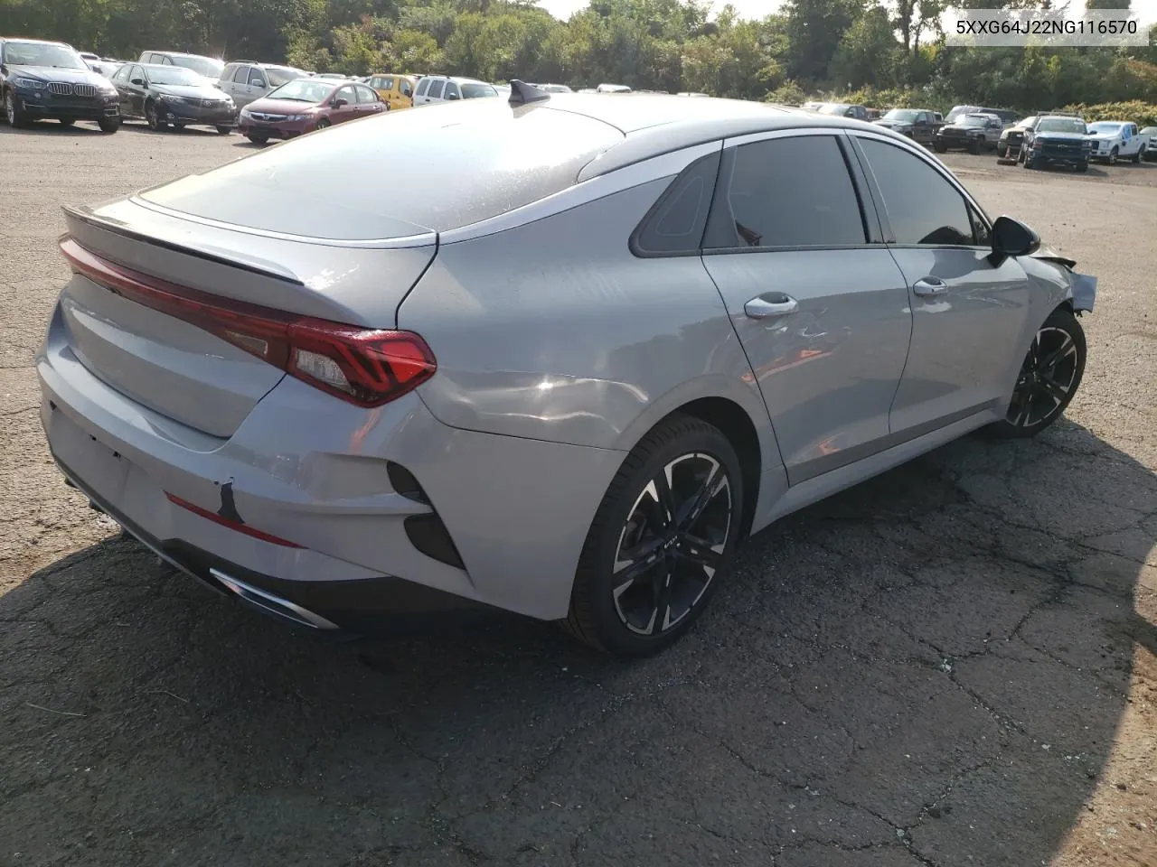 2022 Kia K5 Gt Line VIN: 5XXG64J22NG116570 Lot: 69685804