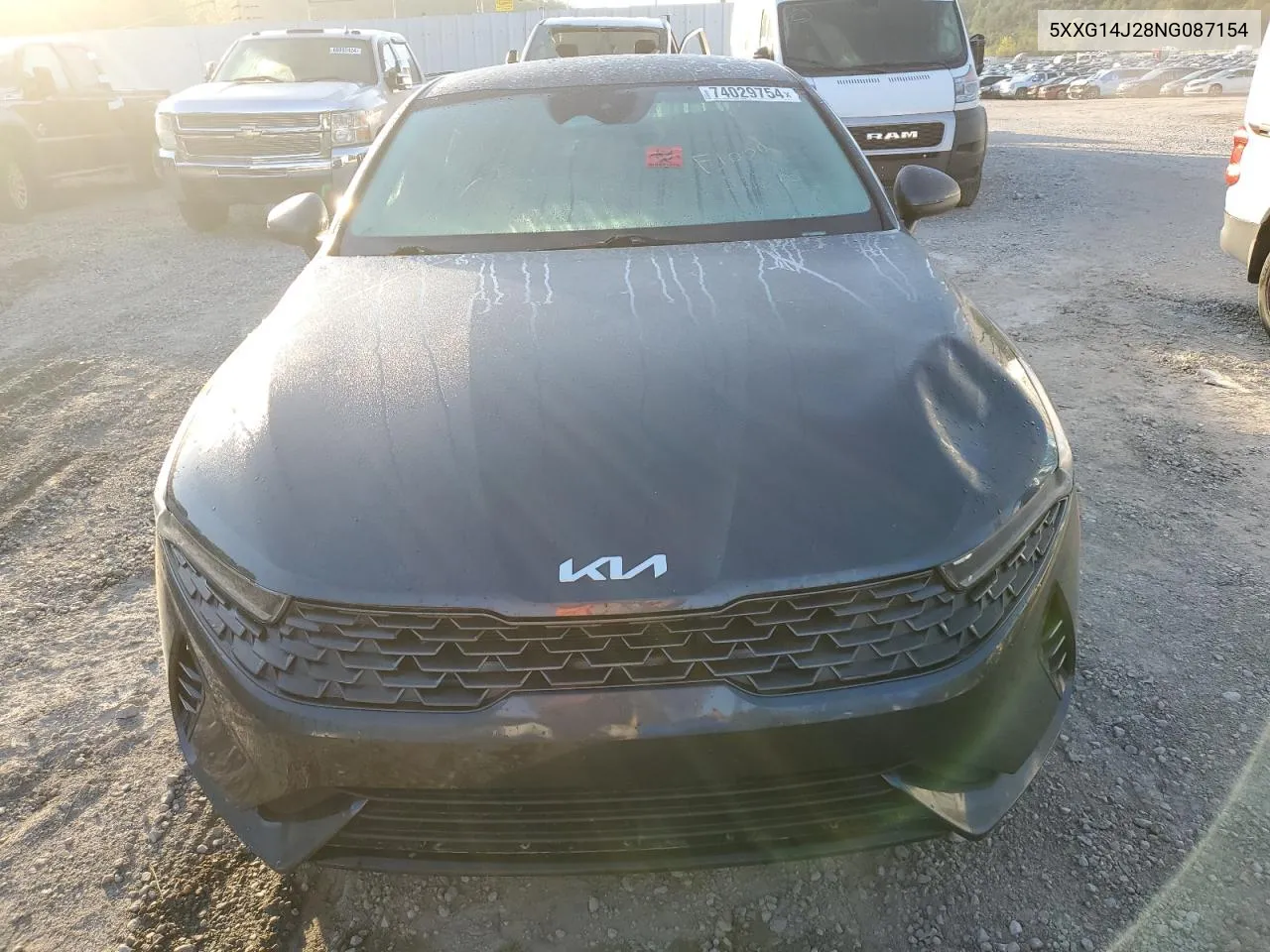 2022 Kia K5 Lxs VIN: 5XXG14J28NG087154 Lot: 74029754