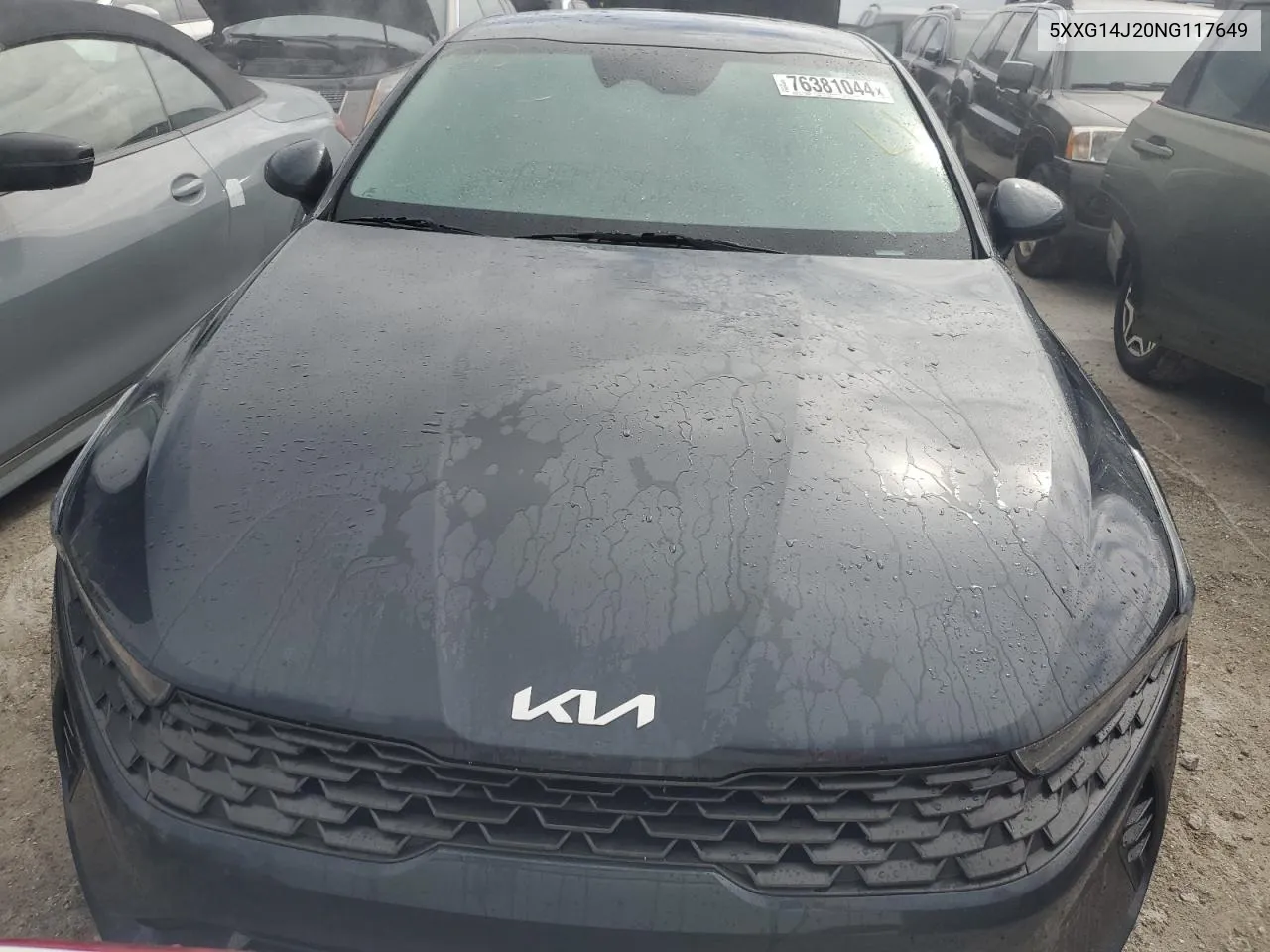 2022 Kia K5 Lxs VIN: 5XXG14J20NG117649 Lot: 76381044