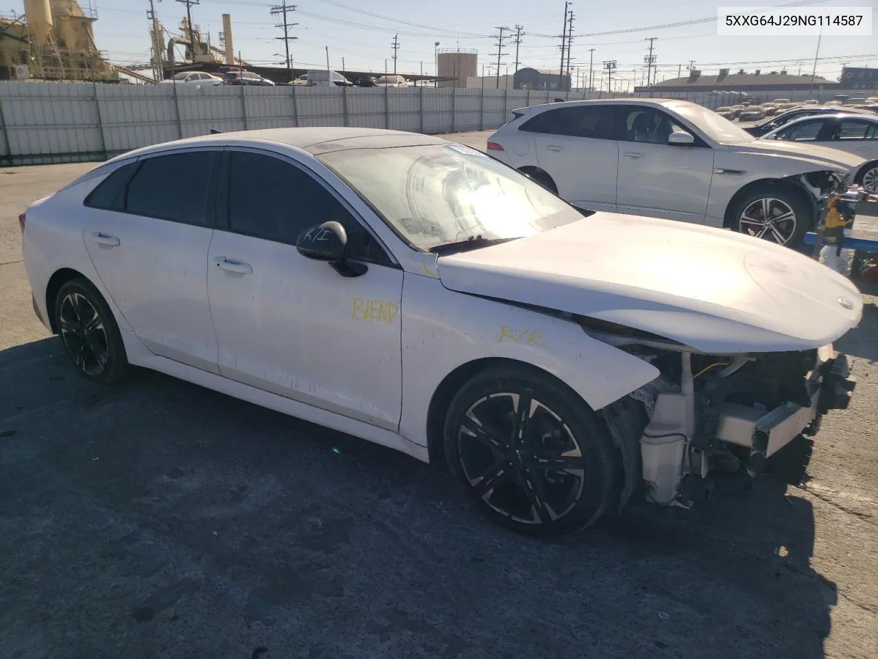 2022 Kia K5 Gt Line VIN: 5XXG64J29NG114587 Lot: 78094264