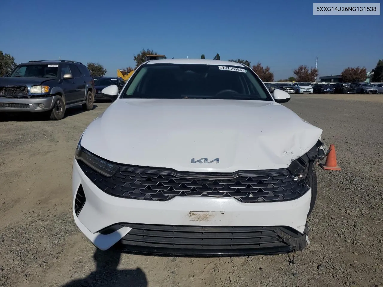 2022 Kia K5 Lxs VIN: 5XXG14J26NG131538 Lot: 79715554