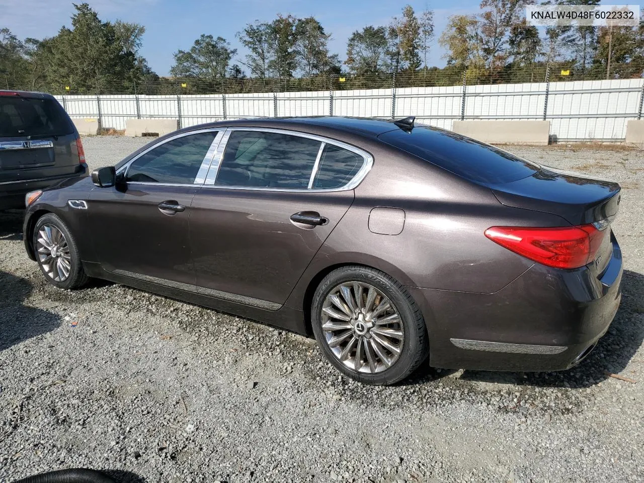 2015 Kia K900 VIN: KNALW4D48F6022332 Lot: 75312254