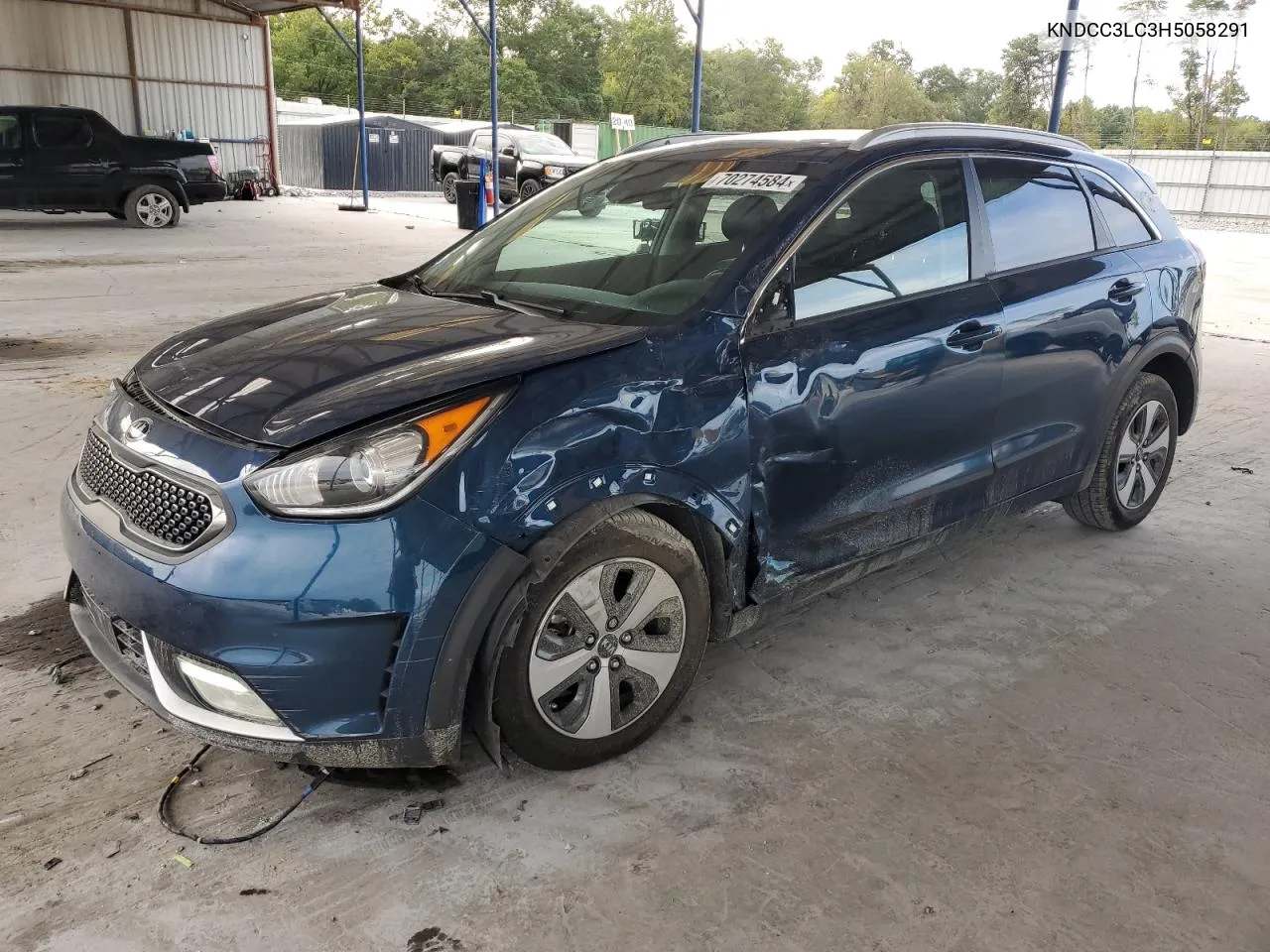 2017 Kia Niro Ex VIN: KNDCC3LC3H5058291 Lot: 70274584