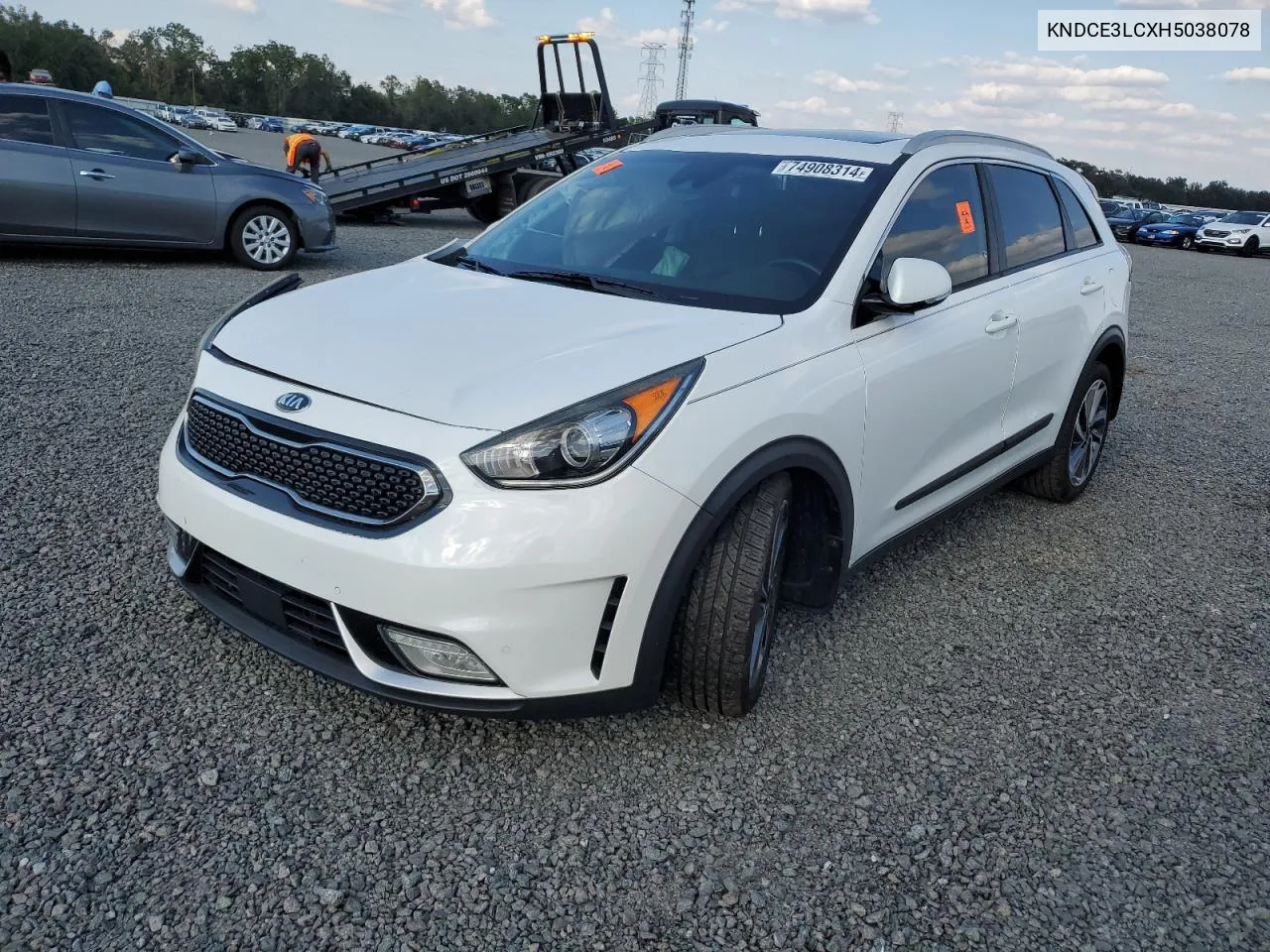 2017 Kia Niro Ex Touring VIN: KNDCE3LCXH5038078 Lot: 74908314