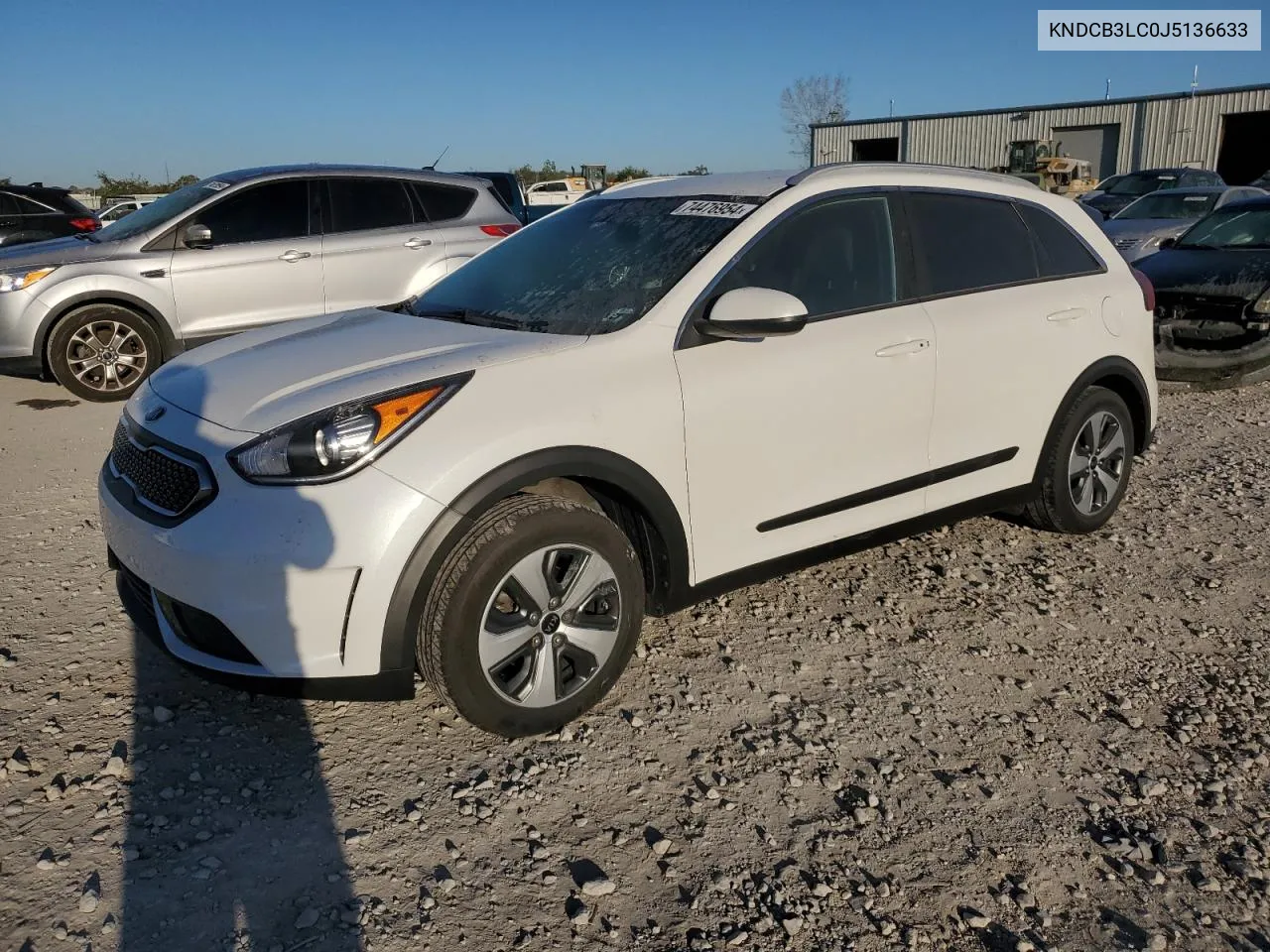 2018 Kia Niro Fe VIN: KNDCB3LC0J5136633 Lot: 74476954