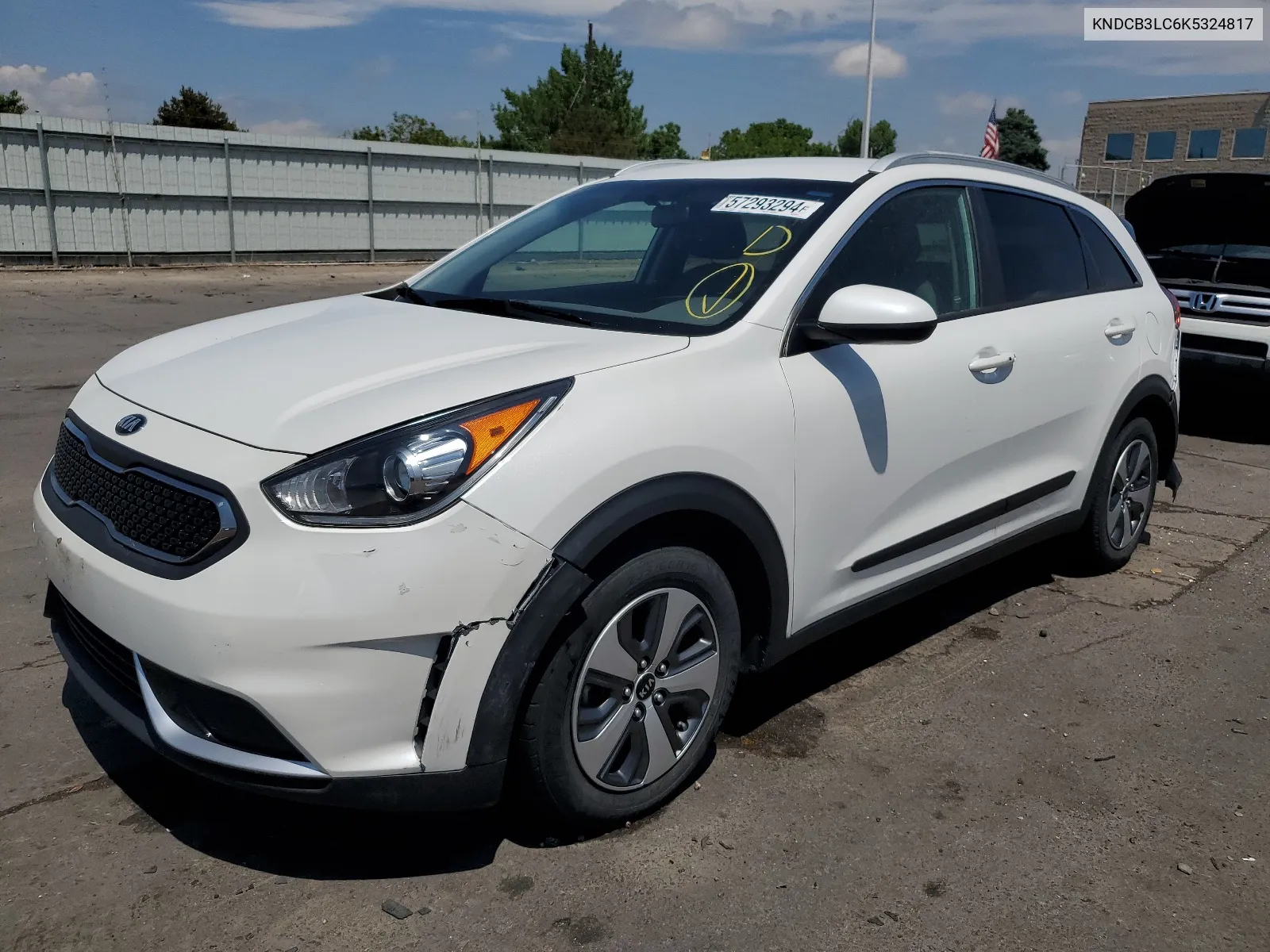 2019 Kia Niro Fe VIN: KNDCB3LC6K5324817 Lot: 57293294