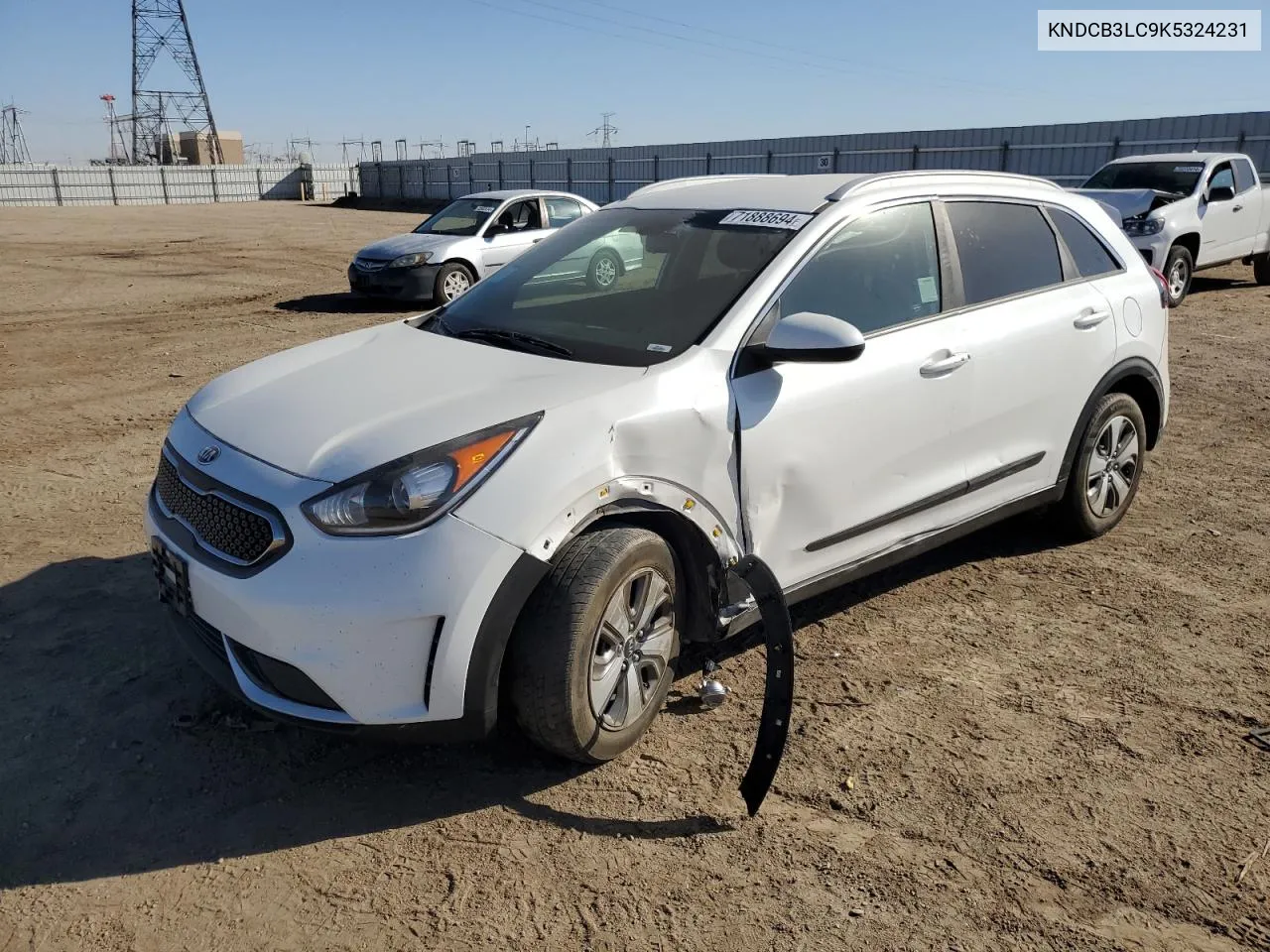 2019 Kia Niro Fe VIN: KNDCB3LC9K5324231 Lot: 71888694