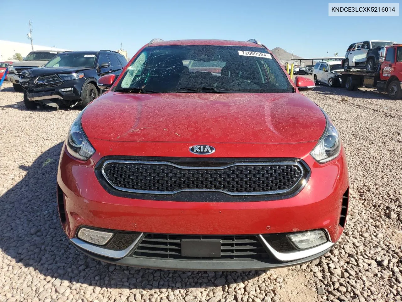 2019 Kia Niro Touring VIN: KNDCE3LCXK5216014 Lot: 72069594