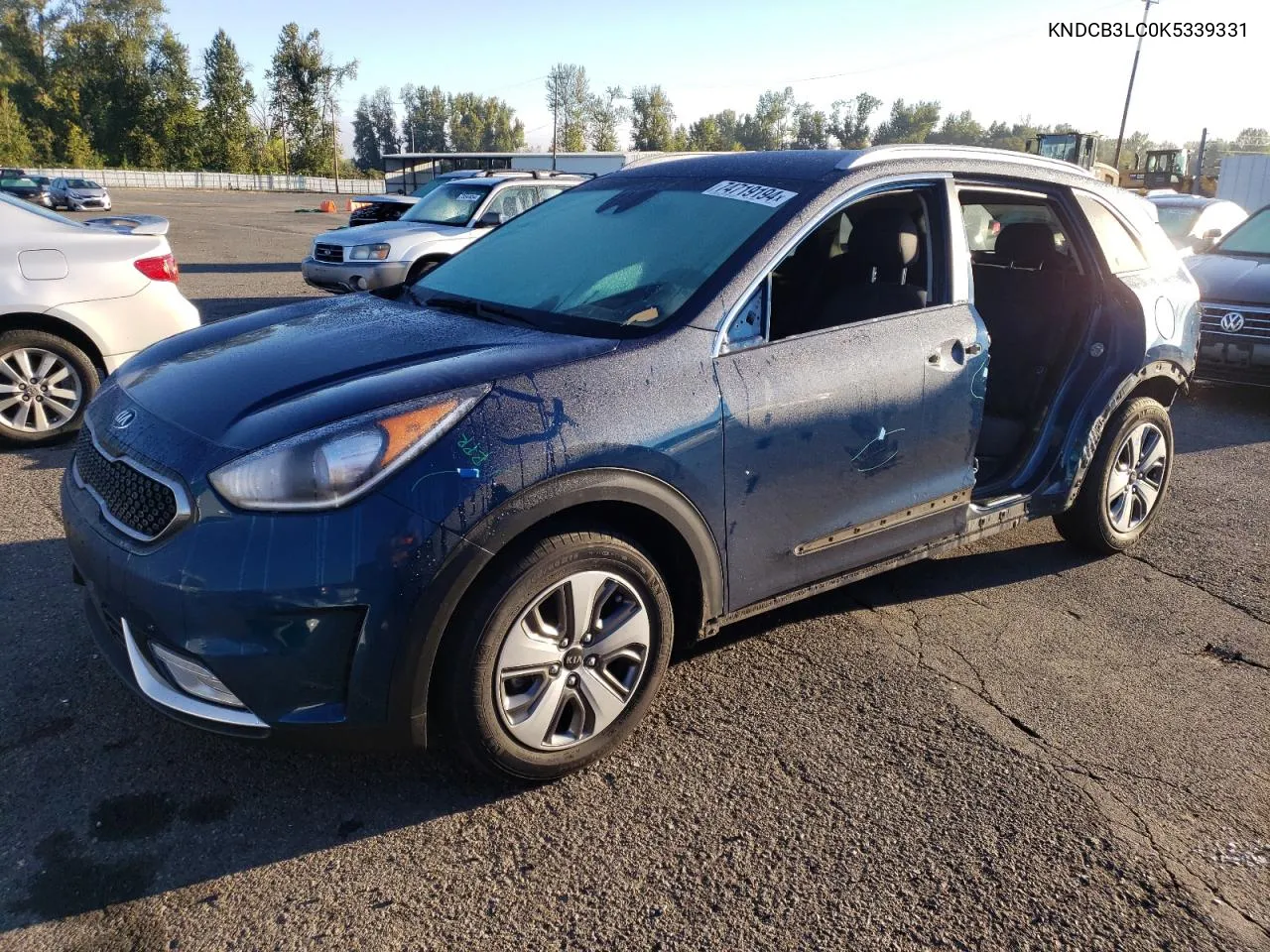 2019 Kia Niro Fe VIN: KNDCB3LC0K5339331 Lot: 74719194