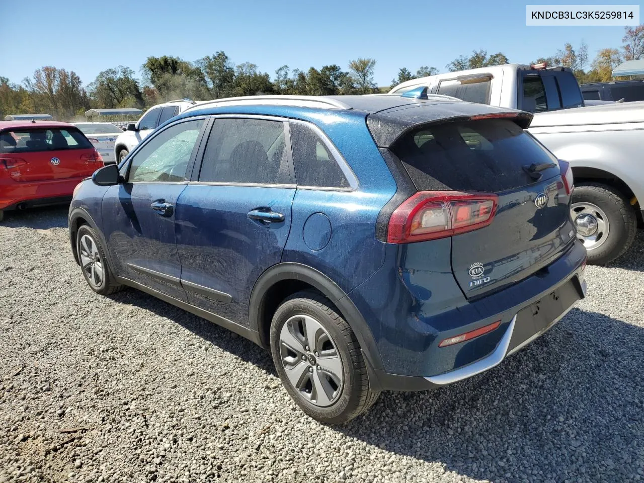 2019 Kia Niro Fe VIN: KNDCB3LC3K5259814 Lot: 75706554