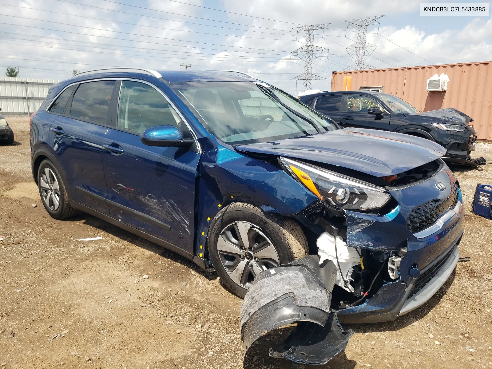 KNDCB3LC7L5433885 2020 Kia Niro Lx