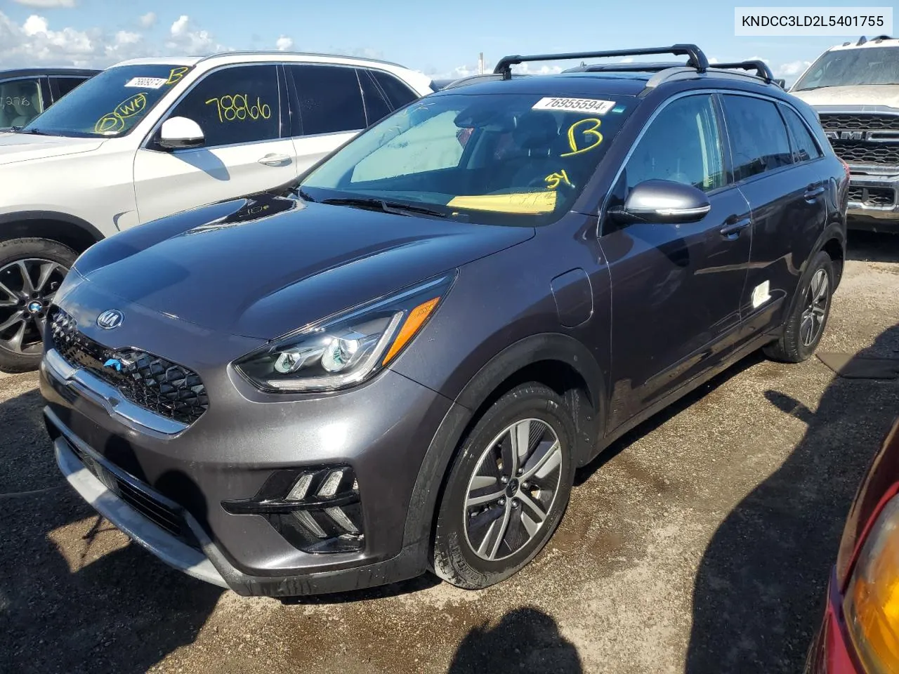 2020 Kia Niro Ex Premium VIN: KNDCC3LD2L5401755 Lot: 76955594