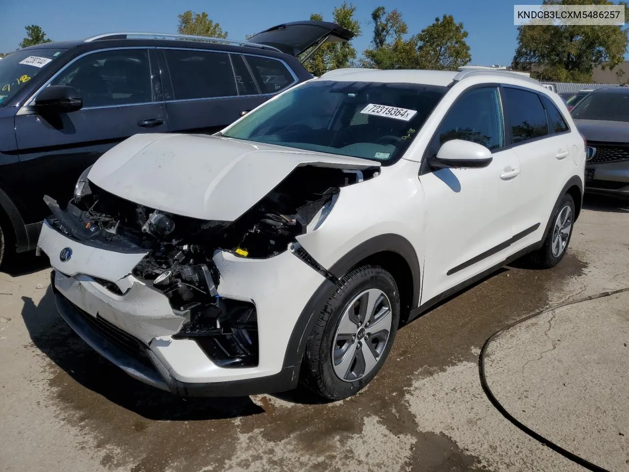 2021 Kia Niro Lx VIN: KNDCB3LCXM5486257 Lot: 72319364